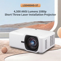 Vente en gros de projecteurs laser à courte focale ViewSonic LSD400HD-ST 1080P 4500 ANSI pour simulateur de golf, intérieur, maison, école de golf, bureau