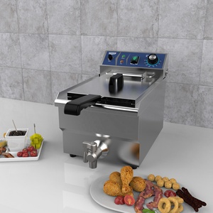 Nouvelle <span class=keywords><strong>friteuse</strong></span> électrique professionnelle commerciale à réservoir unique de 3000 W, design innovant - Product Image 2