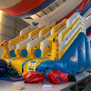 สวนสนุก สไลเดอร์น้ำเป่าลม บ้านลมขนาด 6ม. x 6ม. วัสดุ PVC สำหรับเล่นเกม ติดตั้งง่าย คุณสมบัติพิเศษ เวียดนาม - Product Image 3