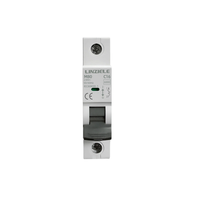 Disjoncteur compact 1P courbe C MCB M80 6 kA, capacité de coupure industrielle, en cuivre et plastique, pour circuit aérien