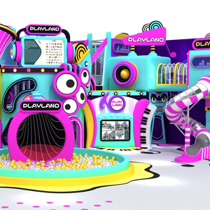 Đầy màu sắc sân chơi trong nhà Thiết bị trẻ em mềm nhựa bóng hồ bơi đồ chơi Bộ sân chơi trong nhà thiết bị đầy màu sắc mềm chơi khu vực - Product Image 6