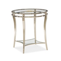 Table console élégante et moderne en acier inoxydable revêtu de titane, convertible, pour salon, usage domestique, entrée, café