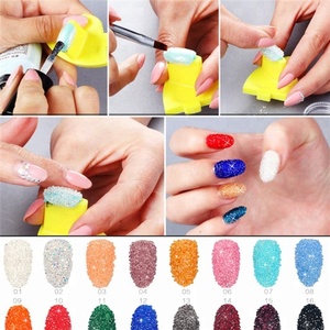 Produits les plus vendus, grand emballage, 1 kg par sac, paillettes de verre pour nail art de 1,1 mm, poussière de verre pour la décoration des ongles - Product Image 6
