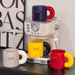 Mug créatif en céramique Macaron, style Mondrian, color-block, grande capacité, pour la maison, style Ins, tasse à lait - Product Image 2