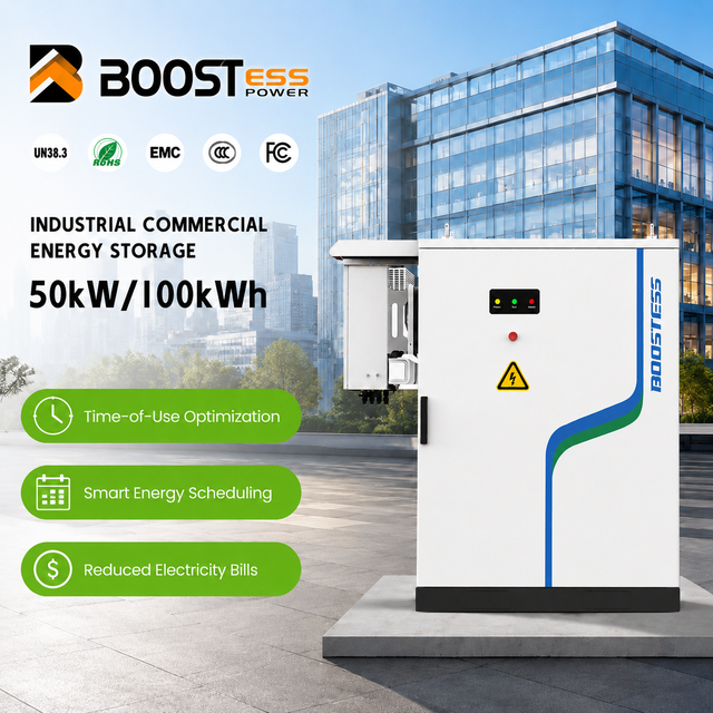 Bess Solar 100kwh Battery Energy Storage System With 50kw Inverter Hv Lifepo4 Batteries Cluster For Outdoor Cabinet Solution
