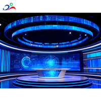 Écran incurvé doux d'intérieur de la publicité de P2.5 LED, module flexible de LED, suspension de magasin de détail