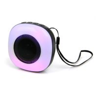 Altavoz Portátil para Exteriores con Luces RGB Creativas, Ideal para Cine en Casa, Fiestas, Computadora, con Micrófono Integrado, Reproducción por Tarjeta TF y Auxiliar