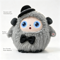 Jouet robot en peluche AI, commande vocale, application interactive, poupée parlante avec yeux dynamiques, cadeau éducatif STEM pour enfants
