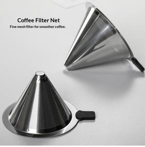 Cafetière en verre résistant à la chaleur avec poignée en bois, <span class=keywords><strong>filtre</strong></span> en acier inoxydable, pour café <span class=keywords><strong>filtre</strong></span>, avec infuseur Chemex en verre - Product Image 4