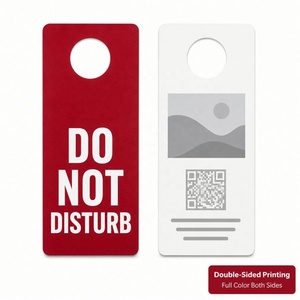 Tarjetas Colgantes Personalizadas para Puertas de Hotel, Impresas a Medida, con Menú de Servicio a la Habitación e Información de Bienvenida, de Calidad Premium, Venta al Por Mayor - Product Image 2