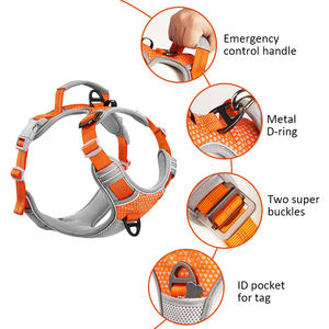 Grand <span class=keywords><strong>harnais</strong></span> pour <span class=keywords><strong>chien</strong></span> sans traction doux réglable étanche nouveau <span class=keywords><strong>harnais</strong></span> pour animaux de compagnie pour chiens Sublimation luxe Logo personnalisé ensemble de laisse pour animaux de compagnie - Product Image 2