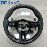 Volant en cuir noir en fibre de carbone pour Porsche Panamera Cayenne Macan Taycan Boxster Cayman 996 997 911.2 958 718 911 918