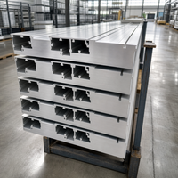 DeXin 6063 T5 80x40 Série 6000 Profilé en aluminium pour mur rideau, service de découpe d'extrusion pour façade vitrée de bâtiment