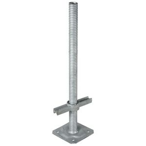 Heavy Duty <strong>Screw</strong> Jack Base for 300mm Castor Wheel Ringlock Layher <strong>Scaffolding</strong> Support Jack - Product Image 2