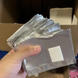 100 pièces feuille d'aluminium Gel <span class=keywords><strong>dissolvant</strong></span> de vernis à ongles enveloppes imbiber Gel acrylique vernis à ongles enlèvement papier manucure nettoyage 10.5*7.5CM - Product Image 3