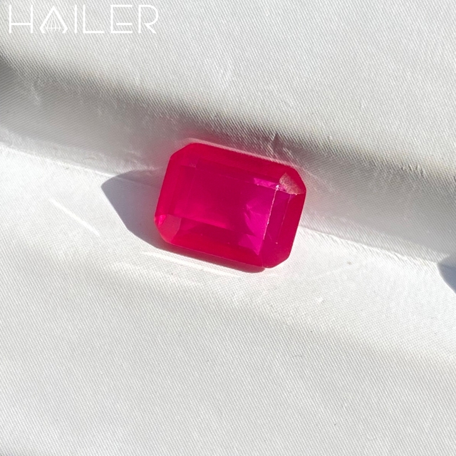 Lab Grown Stone With Inclusions Red Ruby Price of Rubi Stone Gemstones Wholesale China