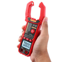 Pince-mètre numérique entièrement automatique courant AC True RMS plage automatique 6000 compteurs, température, capacité, Diodes