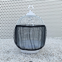 Housse de cage à oiseaux respirante sur mesure, en maille, attrape-graines, anti-poussière, jupe de cage à oiseaux