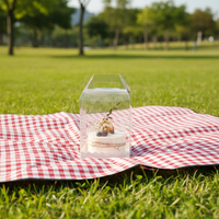 Boîte à gâteau transparente surélevée avec poignée, en gros, gaufrée, de qualité alimentaire, portable, pour desserts d'anniversaire