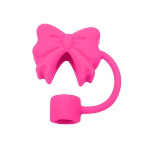 En gros, Capuchon de paille en silicone de qualité alimentaire, motif nœud papillon 10MM, réutilisable et anti-poussière pour gobelets et tasses - Product Image 4