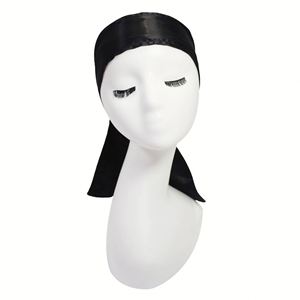 Ensemble de trois bonnets en satin pour femmes et filles, bonnet de nuit pour protéger les cheveux des femmes, assure un sommeil paisible, cadeau promotionnel - Product Image 3