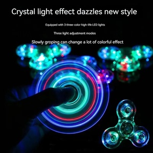 Fidget Spinner Lumineux à LED, Jouet Anti-Stress pour Enfants, Se Tourne dans les Doigts, Brille dans le Noir, en Plastique - Product Image 4