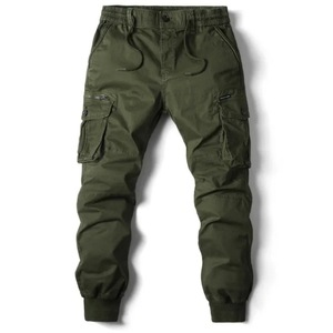 Autumn Winter Men's <strong>Work</strong> Pants New European American Style <strong>Elastic</strong> Casual Mid Fleece Anti-pilling Jogger <strong>Trousers</strong> Plain Dyed - Product Image 3