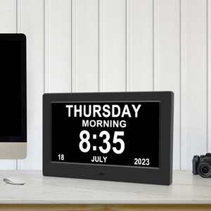 Reloj con Pantalla LCD de 7'' con Soporte de Mesa y para Colgar en la Pared, Reproductor de Video, Reloj para Personas con Alzheimer, Reloj para Demencia de 7 Pulgadas - Product Image 5