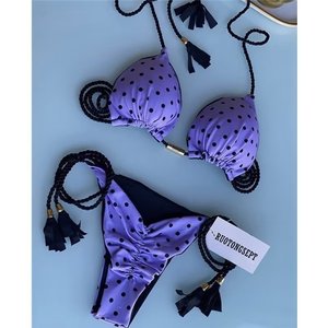 Nuevo Traje de Baño 2023 para Mujer, Bikini con Estampado de Ruedas, Venta Directa de Fábrica, Traje de Baño con Estampado de Cuerdas Trenzadas - Product Image 2