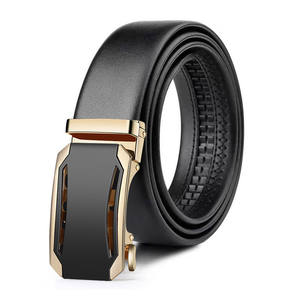 ชุดเดรสหัวเข็มขัดอัตโนมัติสำหรับผู้ชายแยกเข็มขัดหนังวัวแท้แยกออกจากกัน - Product Image 5