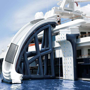 Toboggan aquatique gonflable flottant hermétique en PVC, conception personnalisée pour parc aquatique et fête en extérieur - Product Image 4