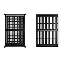 Lit double en fer May Long Wish, style minimaliste moderne, avec cadre en acier renforcé et épaissi, 1 mètre, économique, Tatami