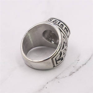 イスラエルのユダヤ教六芒星電気メッキダイヤモンド宝石高級ジュエリーファッションリングの卸売（男女兼用） - Product Image 3