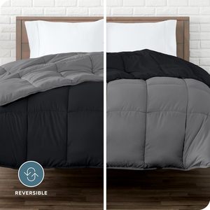 Siêu mềm cao cấp xuống thay thế <span class=keywords><strong>Comforter</strong></span> đảo ngược màu đen/màu xám tất cả các mùa ấm áp - Product Image 5