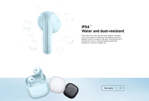 หูฟังไร้สาย Redmi Buds 8 แบบกึ่งอินเอียร์ TWS กันน้ำกันฝุ่นระดับ IP54 ควบคุมด้วยระบบสัมผัส ชาร์จผ่านพอร์ต Type-C - Product Image 2
