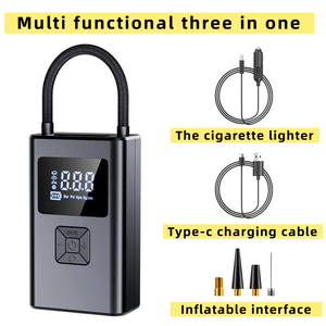 Bomba de Aire Inalámbrica Portátil para Auto de 150 psi, <span class=keywords><strong>Inflador</strong></span> Eléctrico ABS de 2000 mAh con Manómetro Digital de Presión de Neumáticos, Cilindro Único para Plástico - Product Image 5