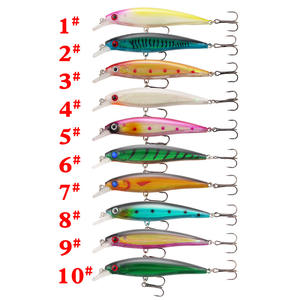 Leurre Minnow Ytqhxy 11,2 cm 13,2 g, Appât de surface pour la pêche au bar, avec sonnette, ensemble de leurres durs - Product Image 1