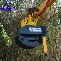 Scie à grappin pour excavatrice SK70/SH75U - Force de préhension élevée, idéale pour la coupe sélective et les opérations de déblaiement après des catastrophes météorologiques