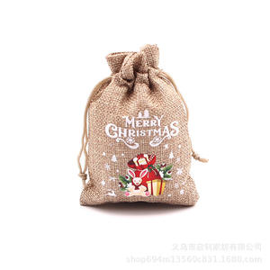 Bolsitas de Terciopelo con Cordón y Diseño de Santa Claus para Dulces, Joyas y Recuerdos de Fiesta Navideña, Estilo Plegable - Product Image 4