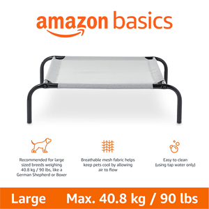 Hantu Koelende Ademende Verhoogde Hondendeken met IJzeren Buis & Textiel Frame 31x51x8 Inch Waterdicht Huisdier Campingmeubilair - Product Image 2