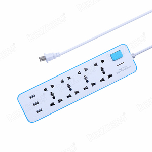 Phổ 8 ổ cắm điện ổ cắm điện 3 cổng <span class=keywords><strong>USB</strong></span> đa sử dụng dải điện bảo vệ tăng ổ cắm mở rộng - Product Image 1