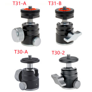 Support de fixation rapide en alliage d'aluminium Crwj Mini Ball Head Cold Shoe pour trépied photo - Product Image 4