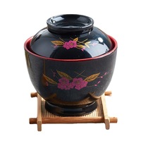 Bol à soupe miso japonais en gros avec cuillère, qualité restaurant, bol à céréales et riz