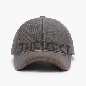 Gorra de béisbol de uso diario personalizada 100% algodón Distress con logotipo de impresión personalizado - Product Image 2