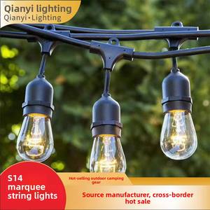 Guirlande lumineuse décorative S14 pour extérieur, ampoule E27, étanche, pour camping, festivals, décoration de cour et de tente – Nouveauté 2026, Vente Flash - Product Image 2