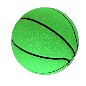 HW HOLOWIN Reflective Glowing Holographic Luminous Rubber <b>Basketball</b> Size 7 Night Game <b>Gift</b> (Luminous Green) - Product Image 1