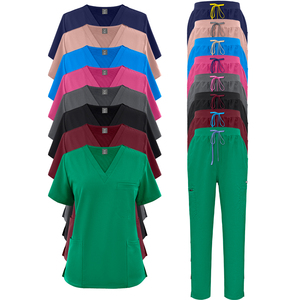 ชุดสครับสไตล์โมเดิร์นใหม่ แบบยูนิเซ็<span class=keywords><strong>ก</strong></span>ซ์ ผ้าระบายอา<span class=keywords><strong>ก</strong></span>าศ <span class=keywords><strong>ย</strong></span>ืดหยุ่น เหมาะสำหรับใช้ในโรงพ<span class=keywords><strong>ย</strong></span>าบาล พยาบาล ศัลย<span class=keywords><strong>ก</strong></span>รรม ร้านเสริมสวย ชุดยูนิฟอร์มแพทย์ - Product Image 1