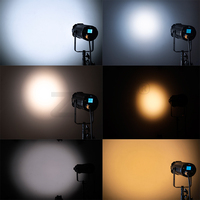 Projecteur Fresnel LED professionnel à zoom manuel 100W, lumière chaude, froide ou RGBL, éclairage de scène, théâtre, musée, DMX, projecteur de suivi