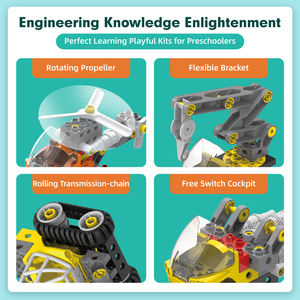 Mécanicien du futur Big Building Blocks Construction Team 140 + PCS 100 + Modèles pour 3 ans <span class=keywords><strong>Duplo</strong></span> - Product Image 4