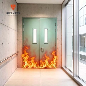 Porte d'évacuation d'urgence en acier ignifuge Mexin Apartment, porte coupe-feu en acier - Product Image 1